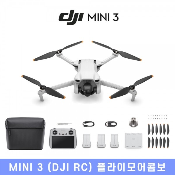 DJI스토어 드론뷰,DJI Mini 3 플라이 모어 콤보 (DJI RC 포함)