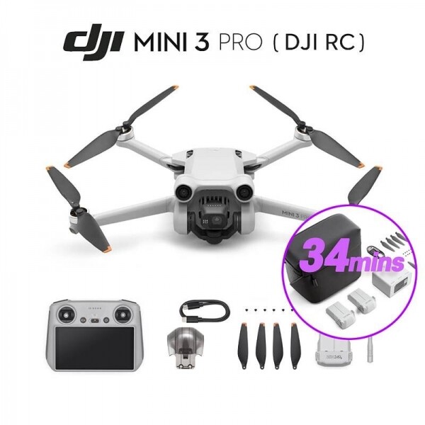 DJI스토어 드론뷰,DJI Mini 3 Pro (DJI RC) + 플라이 모어 키트 콤보