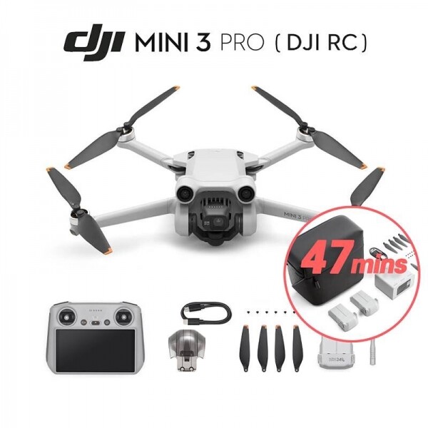 DJI스토어 드론뷰,DJI 매빅미니3 프로(DJI RC) + 플라이 모어 키트 플러스 콤보 (MINI3 Pro(RC) Fly More Kit Plus Combo)