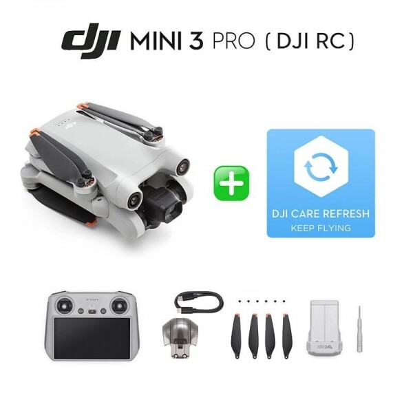 DJI스토어 드론뷰,[사은품증정, 3월말 입고 예약판매] DJI Mini 3 Pro (DJI RC) + Care Refresh 1년 콤보 세트